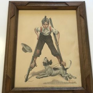 Framed Norman Rockwell Print